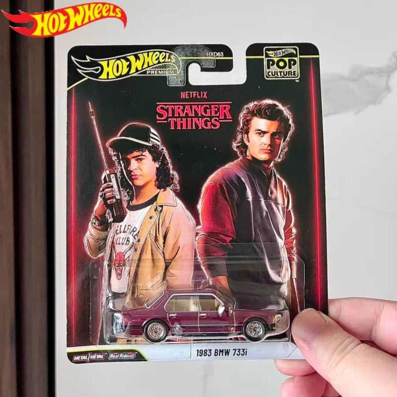 Novos Hot Wheels 1/64 Série Cultura do Entretenimento Nissan Skyline Stranger Things BMW Lincoln Modelos de Carros em Liga Die-Cast Presentes Brinquedo