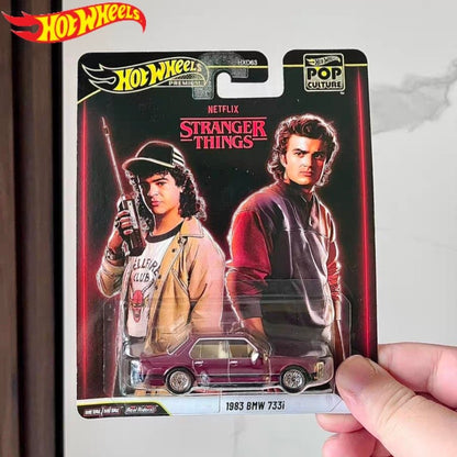 Novos Hot Wheels 1/64 Série Cultura do Entretenimento Nissan Skyline Stranger Things BMW Lincoln Modelos de Carros em Liga Die-Cast Presentes Brinquedo