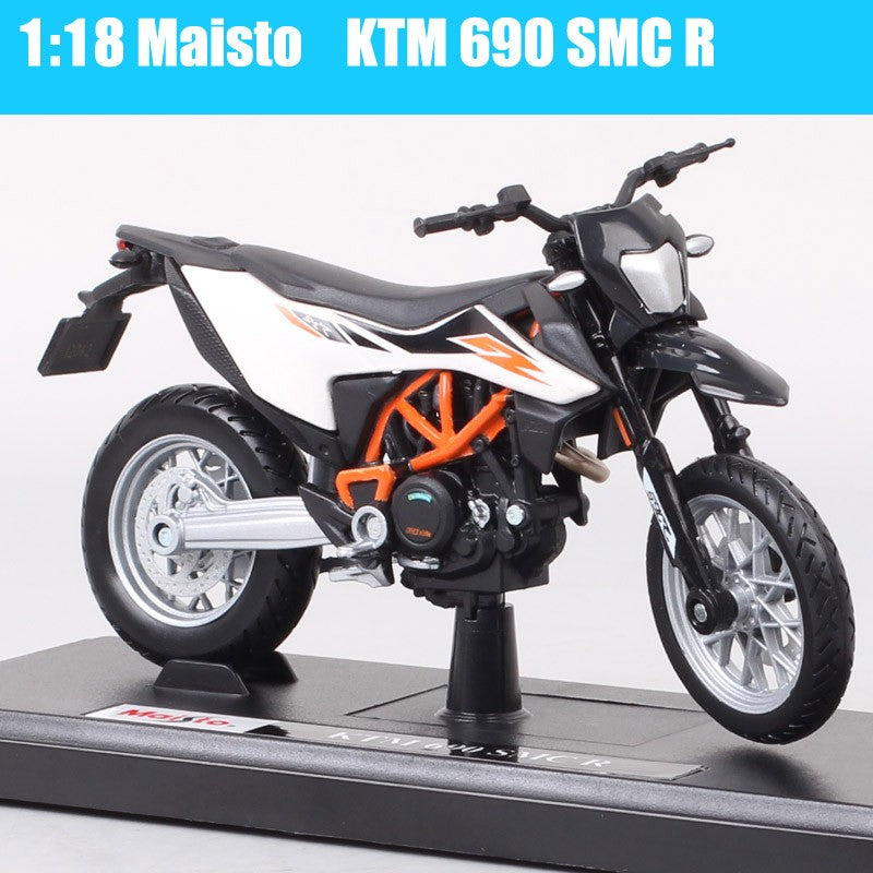 Modelo de motocicleta Maisto KTM 450 SX SXF EXC Racing RC 8C RC390 690 SMC R 640 Duke II Rally de escala 1/18 Diecast Veículos de Moto de Trilha