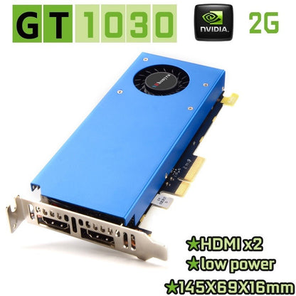 Placa de vídeo de baixo perfil SRhonyra GT730 RX550 GT1030 GTX1050 1050Ti 4GB, GPU de baixo perfil para SFF, PCs industriais e mini PC OPS