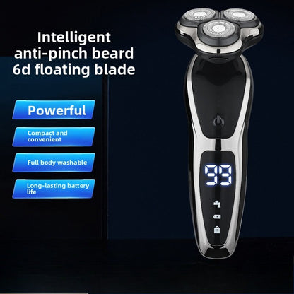 2025 New Digital Display Shaver Electric Razor Full-body Washing USB Charging Multi-functional Beard Razor