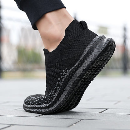 Sapatos Masculinos Casuais Respiráveis Leves para Exterior Tênis Masculinos Antiderrapantes Sapatilhas Slip-on Vulcanizados 2023