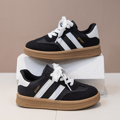 Children's Board Shoes Boys Sneakers 3-18 Years Old Khaki Boys Girls Single Shoes Four Seasons Non-slip Kids De Training Shoes