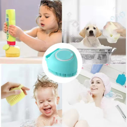 Multifunctional Bath Massage Brush for Dogs And Cats Soft Safety Silicone Puppy Grooming Tool Big Dog Cat Pet Accessories