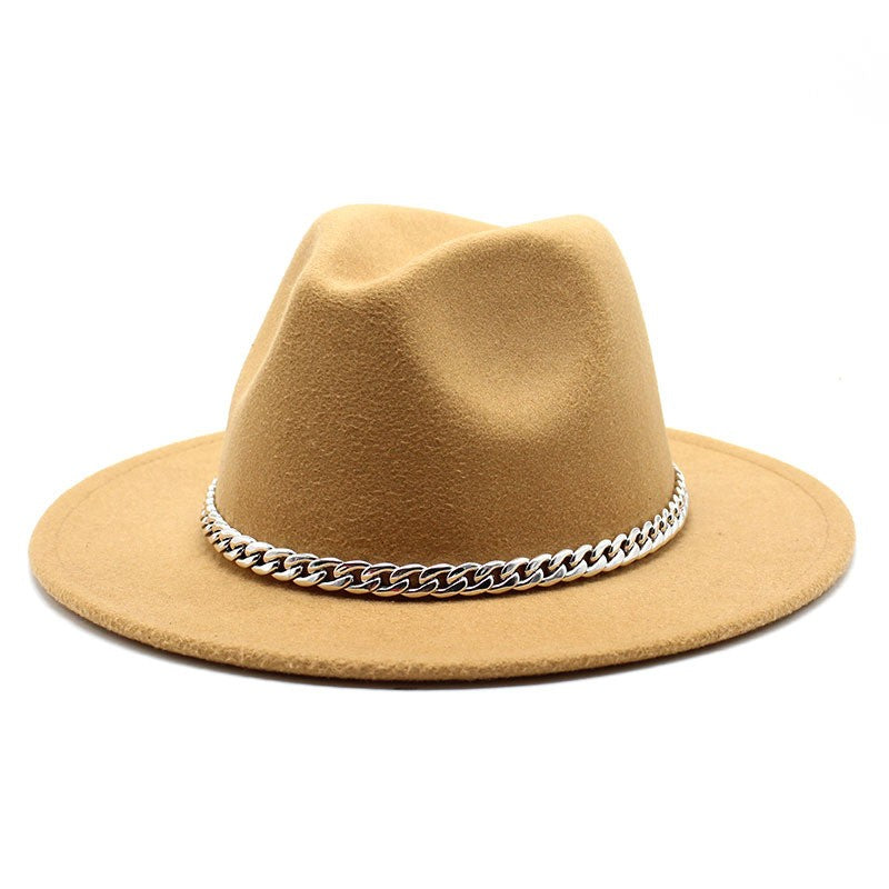 Big Size 59-61CM Fedoras Hats for Women Winter Fashion Formal Wedding Decorate Jazz Hats Men Panama Church Hat Chapeau Femme