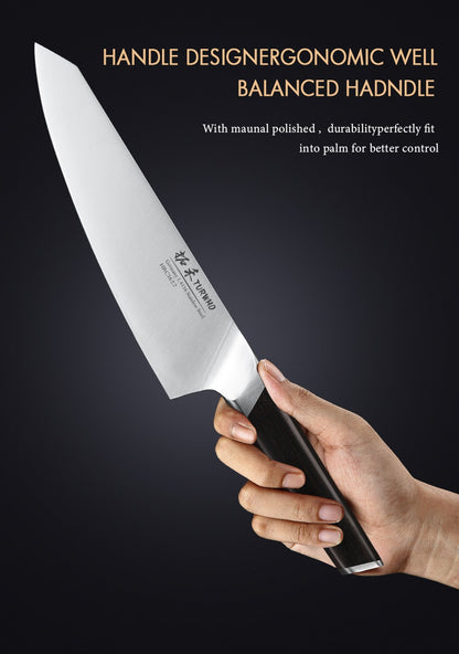 TURWHO 1-3 PCS Kitchen Knives Set German 1.4116 High Carbon Stainless Steel Japanese Nakiri Cleaver Slicing Utility Chef Knifes