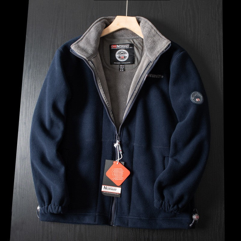 Winter Thicken Fleece Men Jacket Pockets Casual Polar Jackets Outdoor Cold-Proof Warm Overcoat Plus Size New Parkas Outwear 2023
