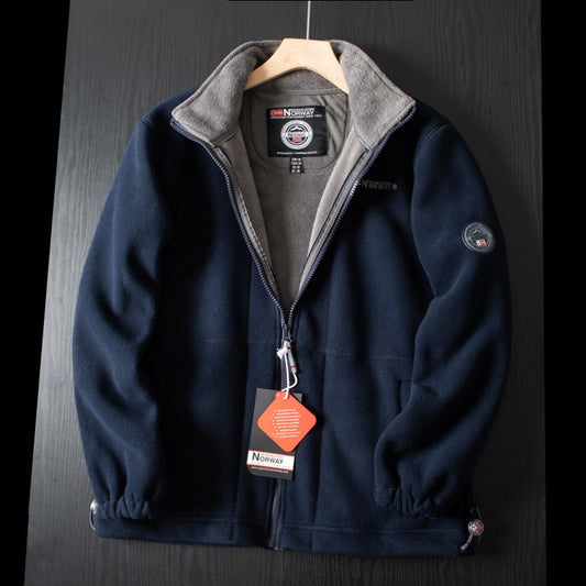 Winter Thicken Fleece Men Jacket Pockets Casual Polar Jackets Outdoor Cold-Proof Warm Overcoat Plus Size New Parkas Outwear 2023