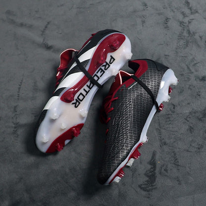 Q-2502 High Quality Mens Soccer Shoes Non-Slip Turf Soccer Cleats for Kids TF/FG Training Football Boots Chuteira Campo 35-45