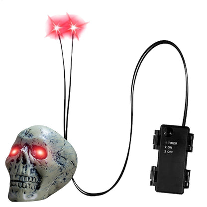 Glowing LED Eyes for Halloween Decors - Auto Timer Light Up Props for Skulls, Pumpkins, Tombstones Indoor Outdoor Spooky Decor