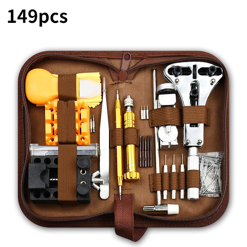 Kit de Ferramentas para Reparo de Relógios Removedor de Pinos de Pulseira Abridor de Caixa Removedor de Pinos de Mola Substituição de Bateria de Relógio Conjunto de Agulhas de Pulseira Acessórios
