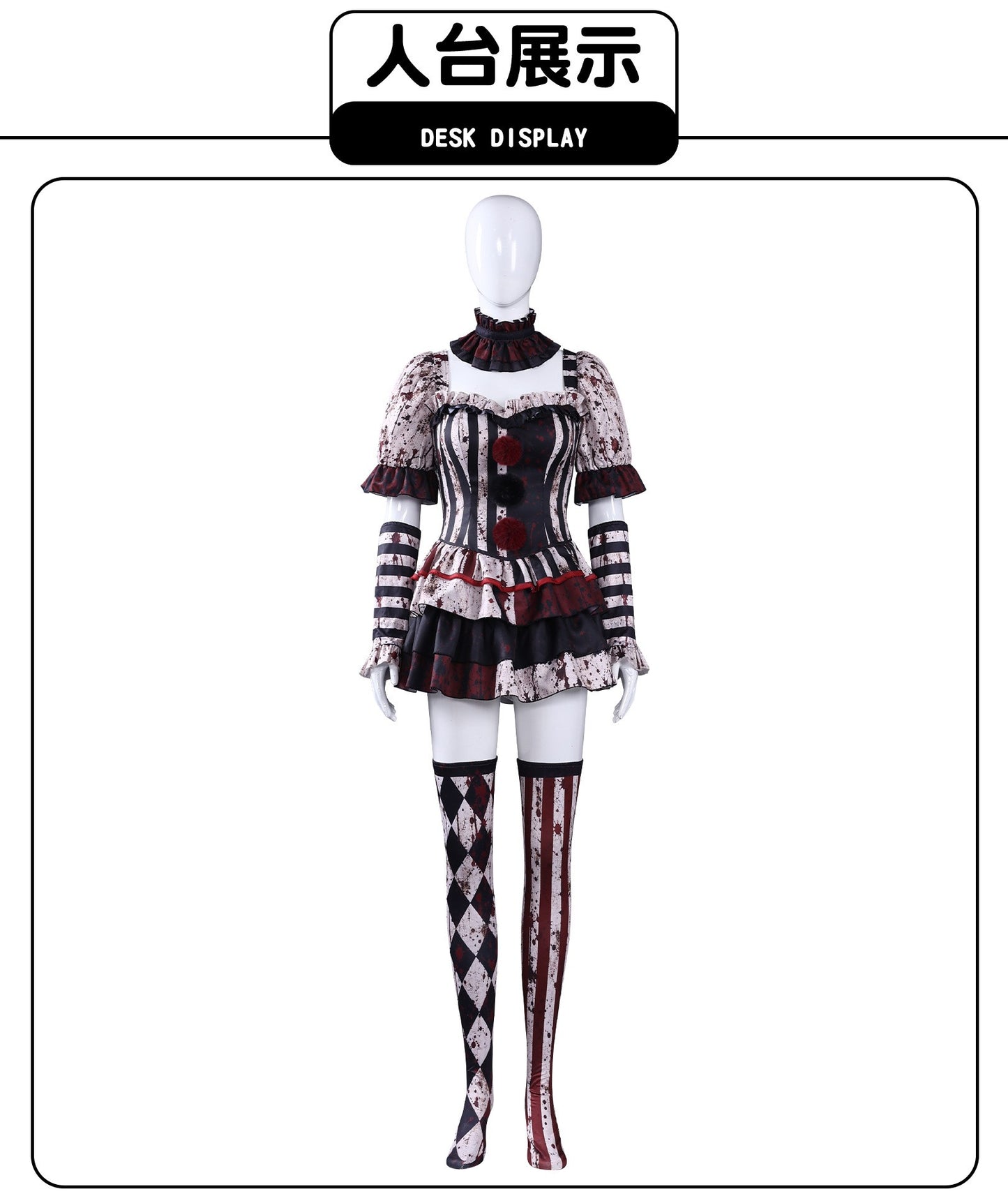 Terrifier Art Clown Joker Cosplay Costume Dark Clown Full Set for Men Women Role Play Horror Dress Suit Halloween Carnival Party