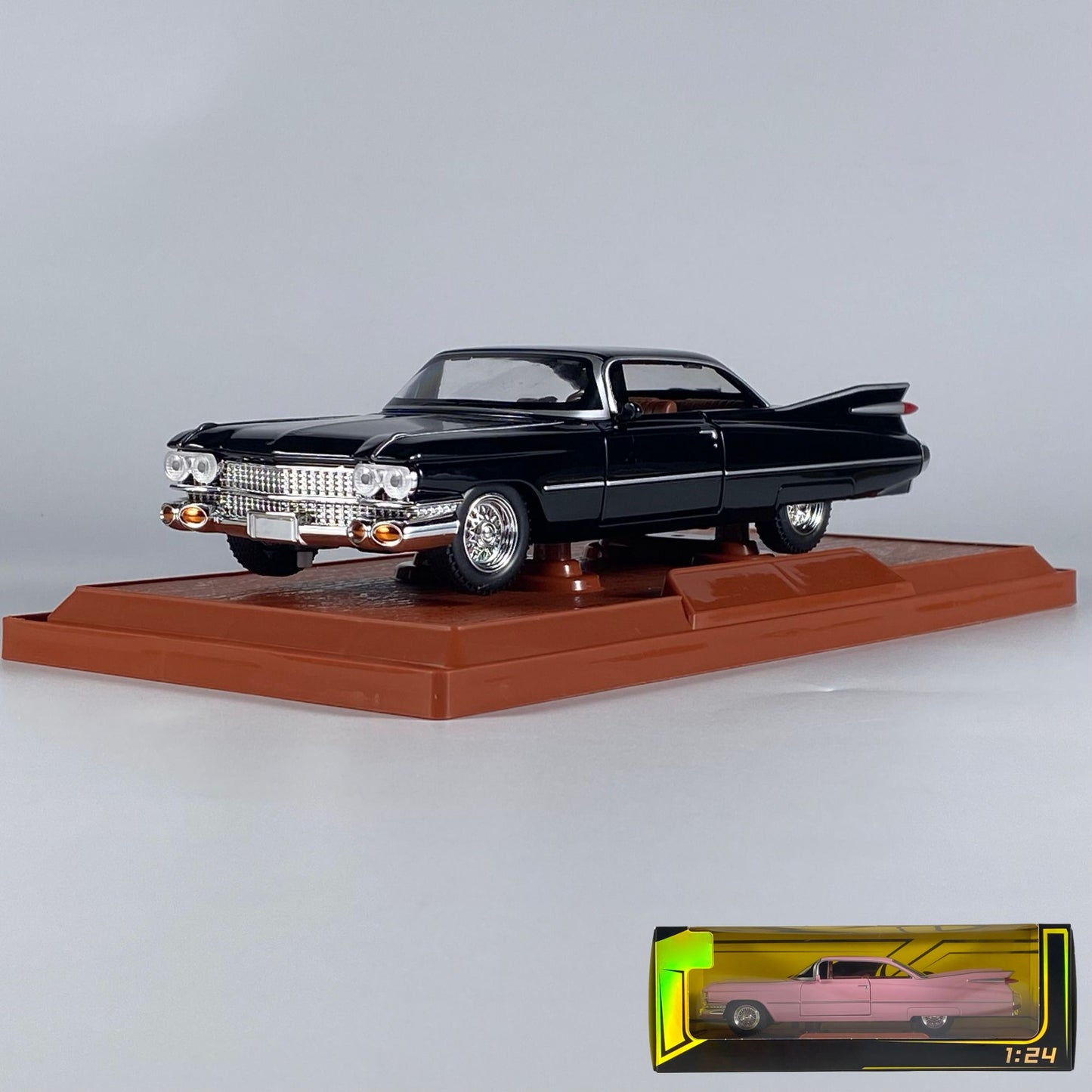 1:24 Cadillac Eldorado Biarritz 1959 Série 62 Liga Diecast Modelo Miniatura Voiture Decoração de Casa Presentes de Natal Para Crianças