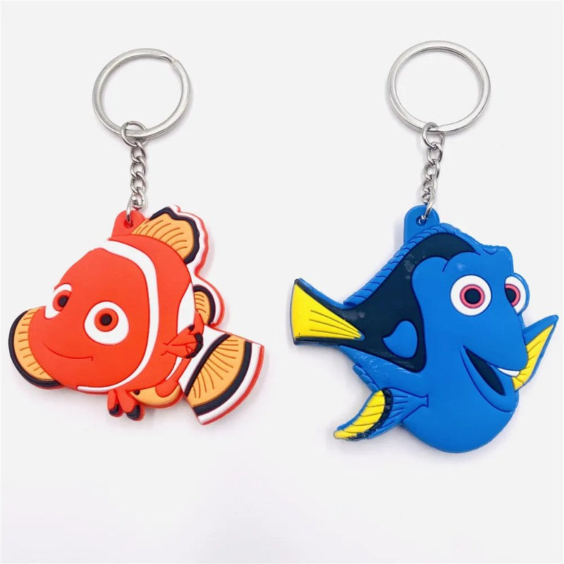 Chaveiro Desenho Animado Disney Pixar Procurando Nemo Kawaii Dory Nemo Dupla Face Chaveiro Pingente de Mochila Acessórios de Bolsa Chaveiro de Carro