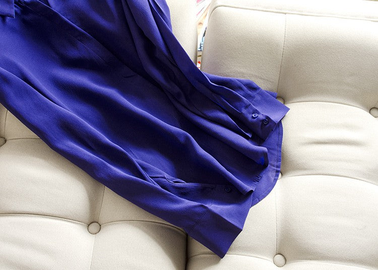 2025 Spring New Women's Silk Shirt Women's Long Sleeve 100% Mulberry Silk Blouse 16 MM White-collar OL Style Shirts For Women