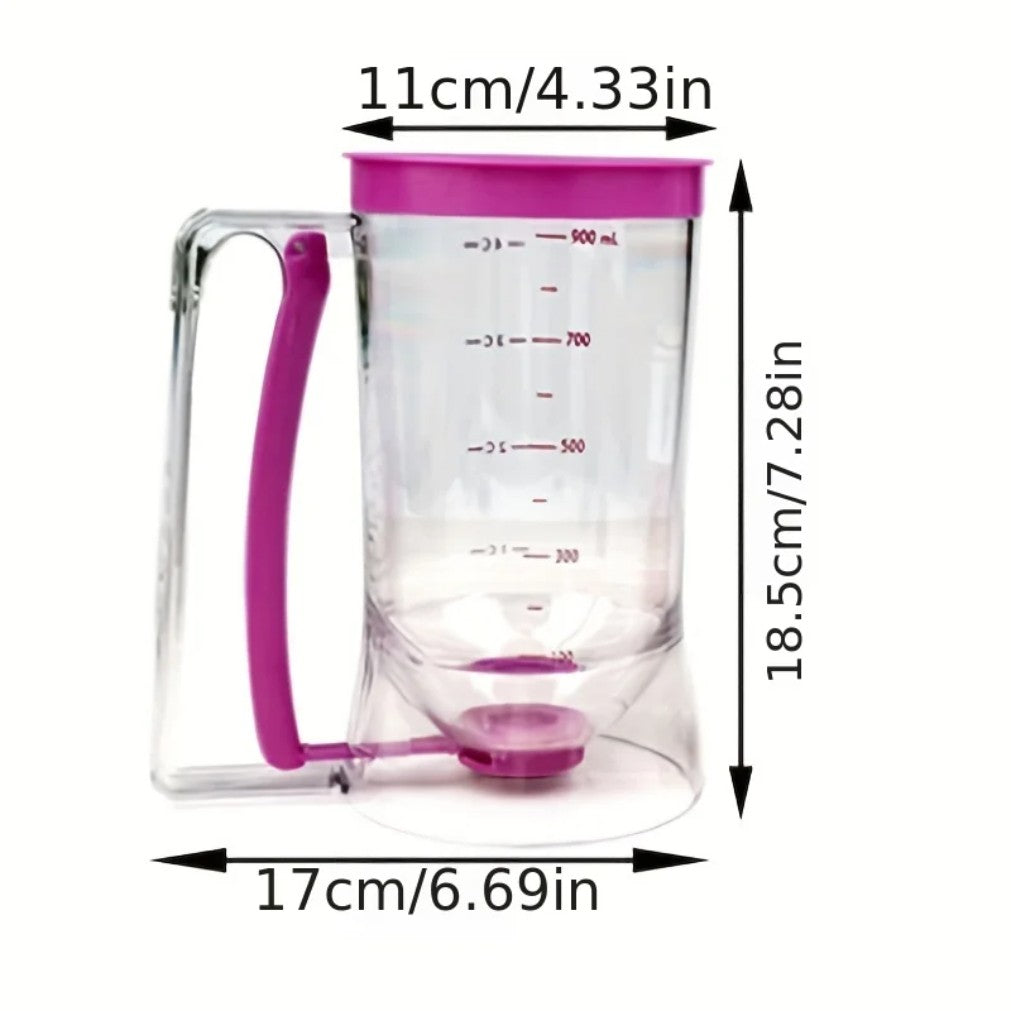 1 Pcs 900ml Batter Dispenser Hand-held Graduated Funnel Pastry Dough Dispensador For Pancake Cupcakes Cake2025new