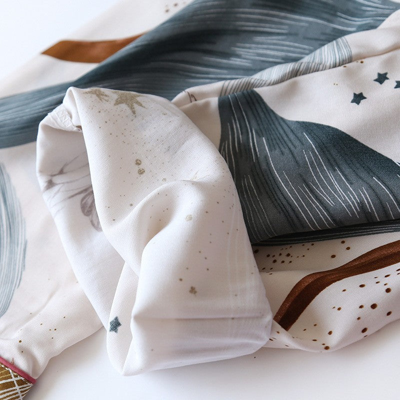 Spring / Summer New 100% viscose long-sleeved trousers ladies pajamas suit 3XL plus size long Sleepwear women's home Nightwear