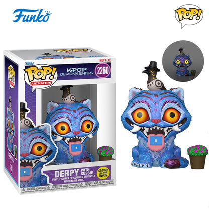 KPop Demon Hunters Anime Figure Zoey Rumi Mira Jinu Derpy com Sussie FUNKO POP Brinquedo Colecionável Modelo de Edição Limitada Presente