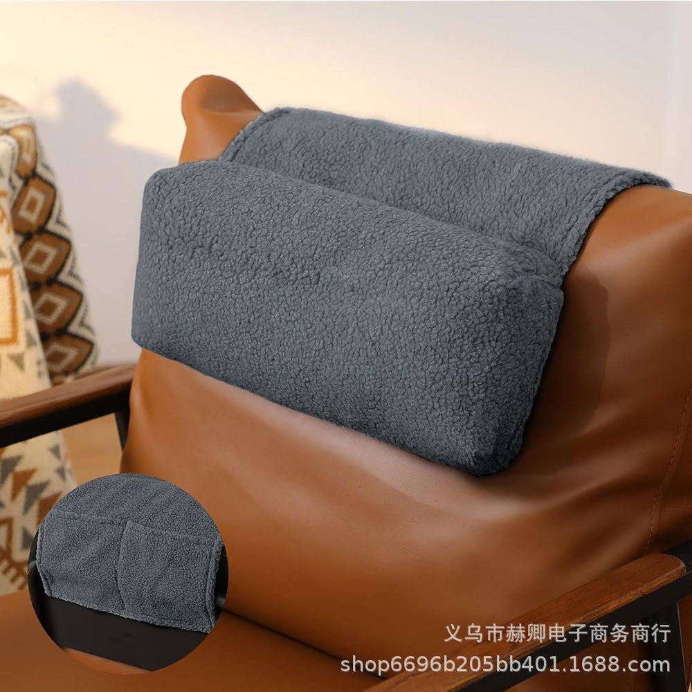 Recliner Pillow Neck Support Adjustable with Storage Pocket Sofa Cervical Spine Support Pillow for Travel and Home Sofa Armchair