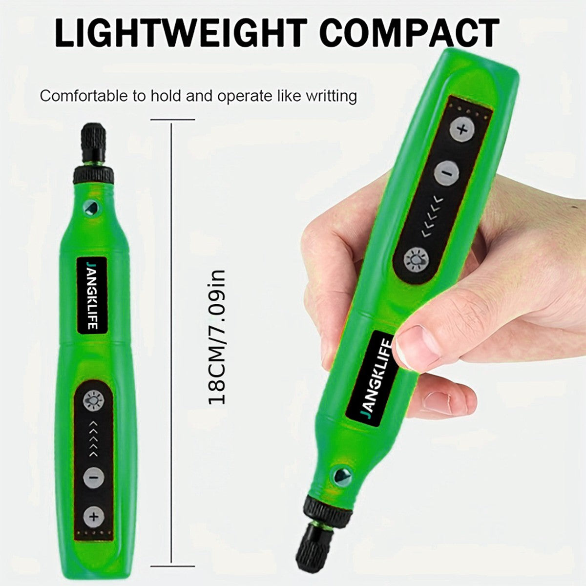 Mini Kit de Ferramentas Rotativas sem Fio, Caneta de Polimento Elétrica com 5 Velocidades e Múltiplos Acessórios Multifuncionais, Ferramenta Elétrica Recarregável USB