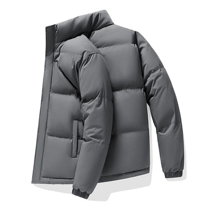 Jaqueta de Pesca Masculina Inverno Marca na Moda Gola Alta Jaqueta Acolchoada Solta Adolescentes Quente À Prova de Frio Casaco Tamanho Grande