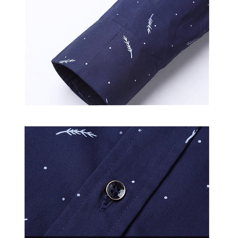 New Arrival 2025 Spring Men's Long Sleeve Shirts | Fashionable Single-Breasted Cotton Shirt in Blue Green Khaki Grey | Available