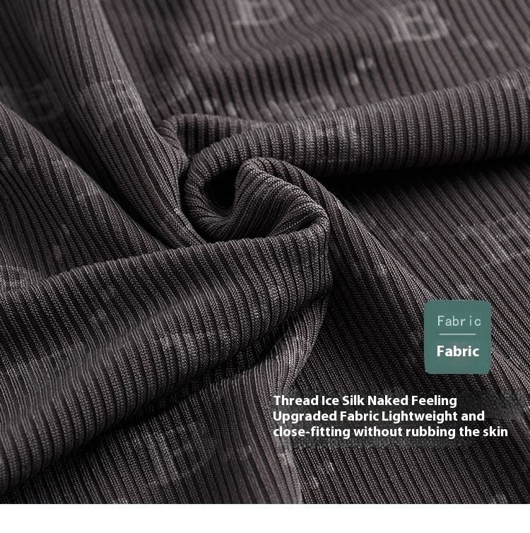 Summer Men's Pajamas Homewear Set Printed Ice Silk T-Shirt Short-Sleeved Modal Casual Pajamas Men's Pajama Trousers Thin Suit
