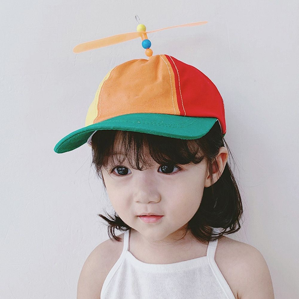 Rainbow Bamboo Dragonfly Baseball Cap Funny Helicopter Propeller Adventure Hat Firefly Cap Snapback Hat For Adult Kids Boy Girl
