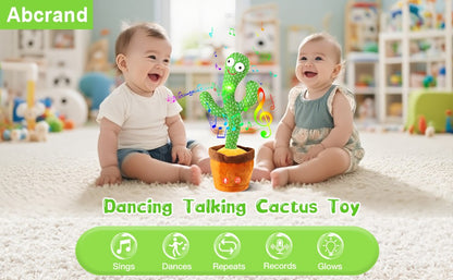Talking, Recording ,Dancing Cactus Toys, Children's Electronic Plush Cactus Toys, 120 Songs, Children's Birthday Gifts