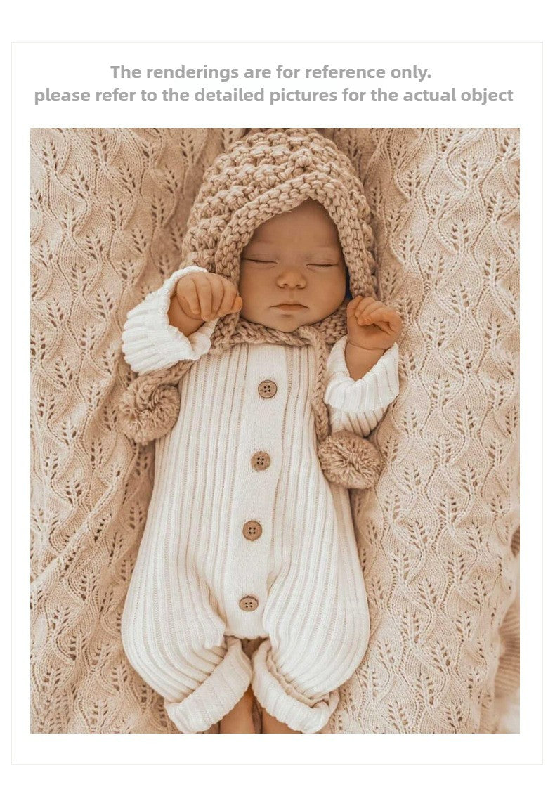 2025 New Infant Baby Girls Boys Knitted Jumpsuit Toddler Baby Girl Boys Long Sleeved Knitting Romper Children Clothes