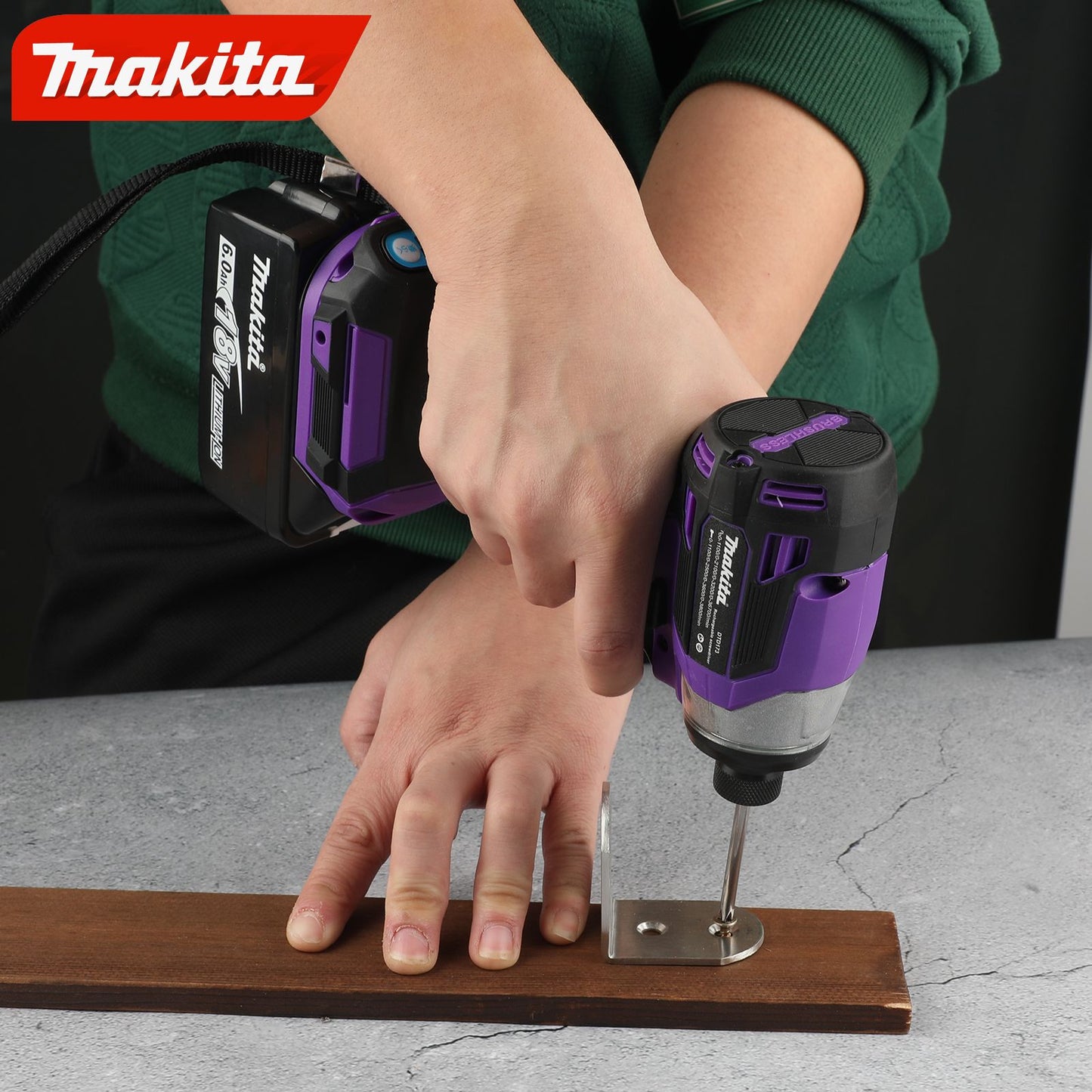 Parafusadeira de Impacto Makita Dtd173 Lítio Parafusadeira Elétrica Elétrica Parafusadeira Furadeira Elétrica Manual Modo Madeira/Parafuso/T Para Makita