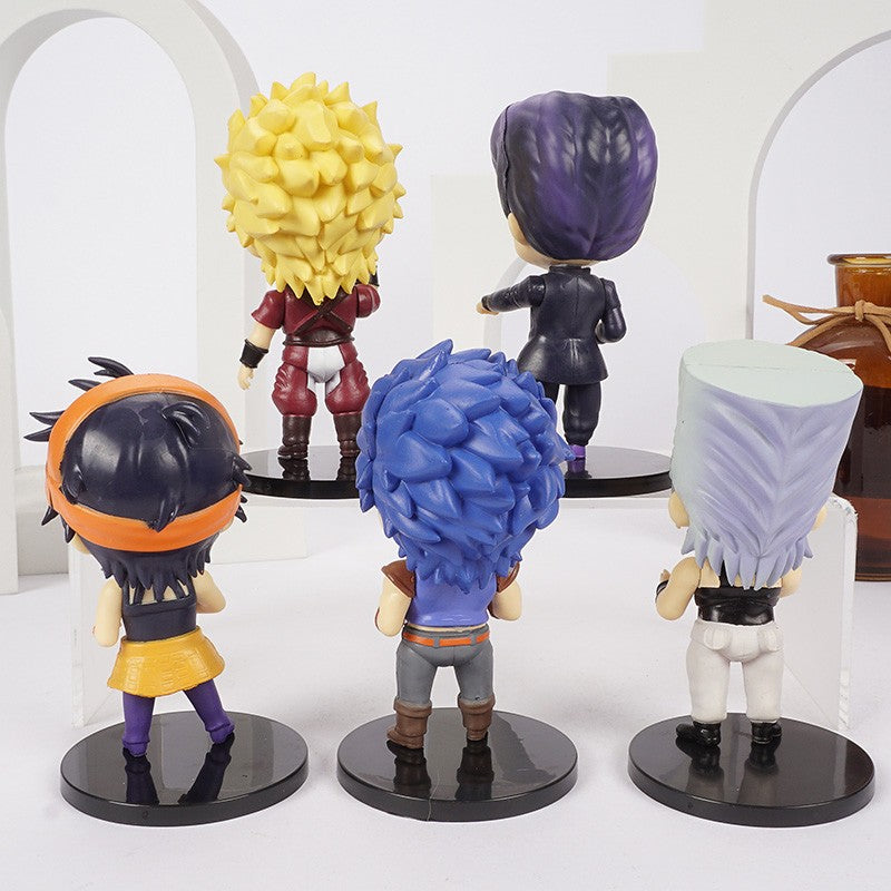 JoJo's Bizarre Adventure Jonathan Dio Higashikata Josuke Narancia Ghirga Pierre Q Versão Figuras Modelo Brinquedos Bonecas Presente