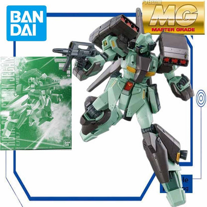 Bandai Original Modelo GUNDAM MG 1/100 BP Qualificação de Rede RGM-89D Jegan Anime Figura de Ação Montagem Brinquedos Meninos