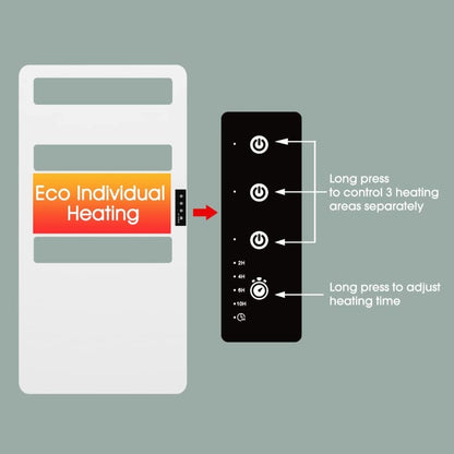 Wall-Mounted Electric Towel Warmer with Timer for Bathroom, Heated Towel Rack for Bath Towel Drying