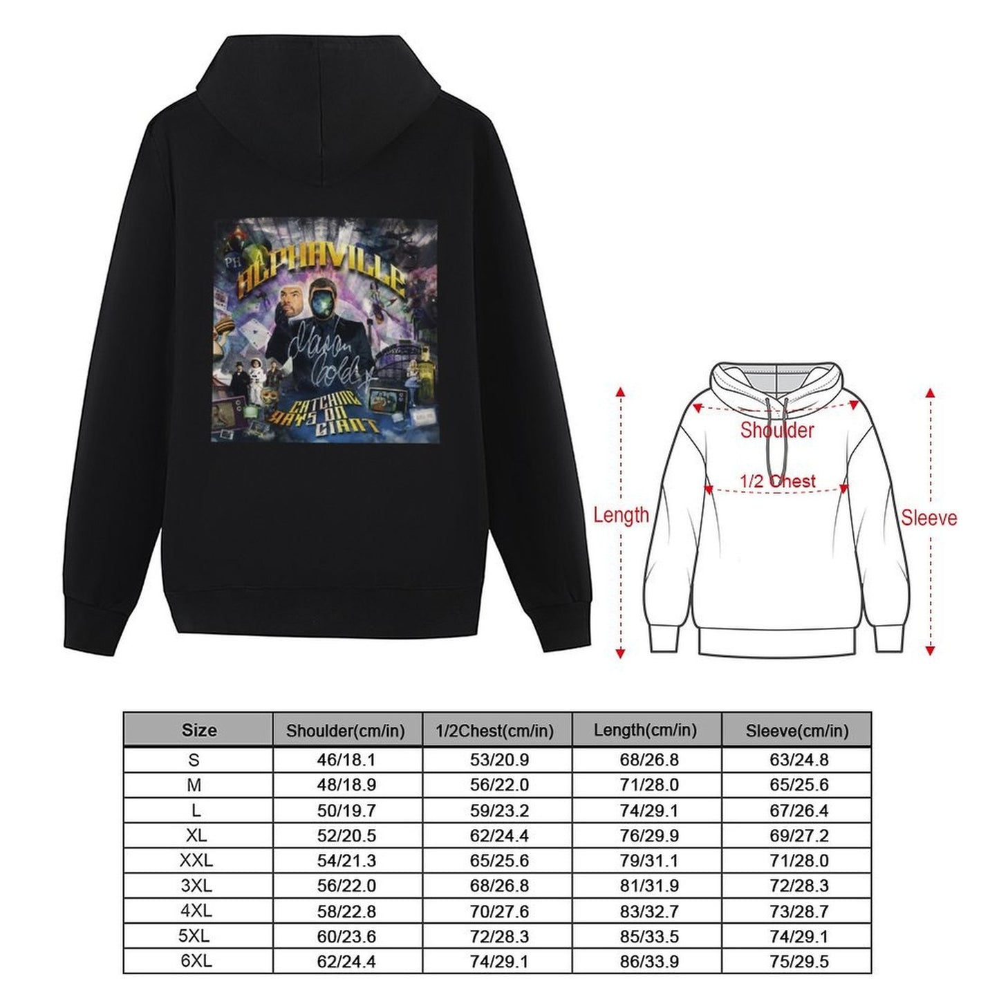 Alphaville - Catching Rays on Giant album 2010 Hoodie men's clothes men's autumn clothes winter clothes men's oversize hoodie