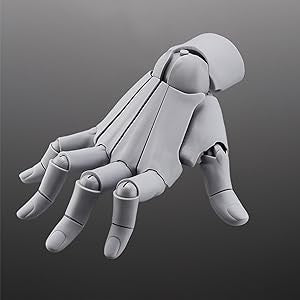 Modelo de Mão de Artista Flexível Escala 1:1 Manequim de Desenho Ajustável Figura de Manequim de Mão para Decoração de Mesa Presentes de Aniversário