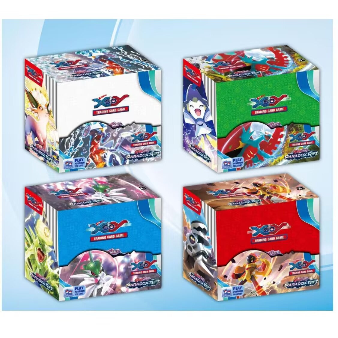 360 Peças/Conjunto Cartas Pokémon xy-Primal ESCARLATE&VIOLETA 151 Chamas Obsidianas PALDEAN FATES Ultra Prism Pacotes de Batalha em Inglês