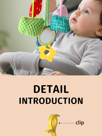 Baby toy crab pull happy bed bell ring bell puzzle cart pendant baby pull happy