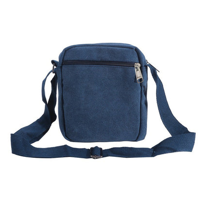 Multifunctional Men's Shoulder Bag Flap Solid Color Casual Messenger Canvas Travel Male Crossbody Bags