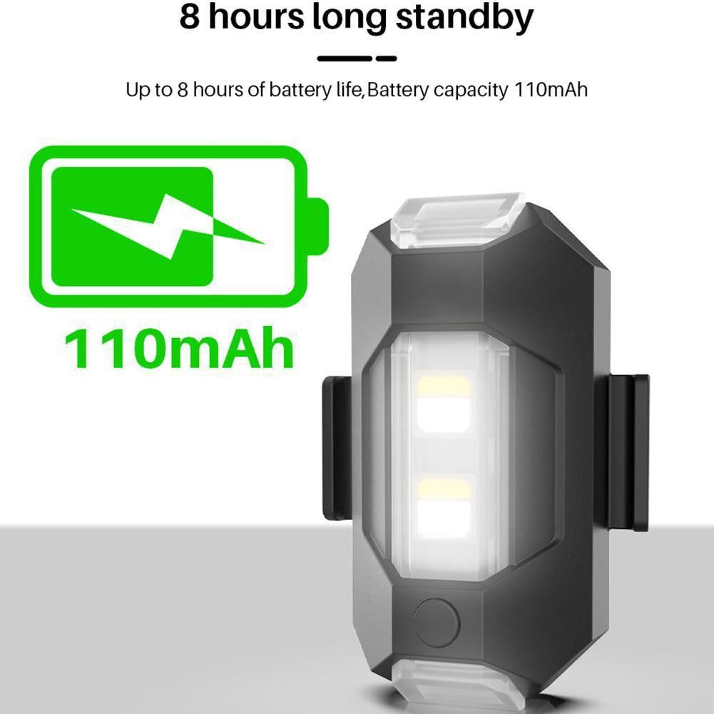 Motorcycle Flashing Lights Car RGB LED Strobe Lights 7 Colors Flash Position Wireless Light Aircraft Airplane Helicopter Warning