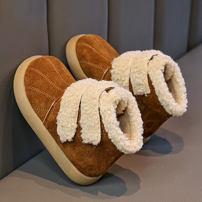 Thick Warm Plush Boots For Children 2025 New Designers Teenager Kid's Padded Boots Outdoor Hiking Boy's Girl's Snow Boots