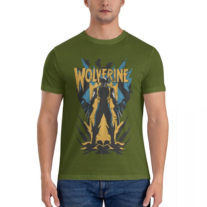 Wolverine Unleashed Men's T Shirts Deadpool And Wolverine Leisure Tee Shirt Short Sleeve Crew Neck T-Shirts Pure Cotton New