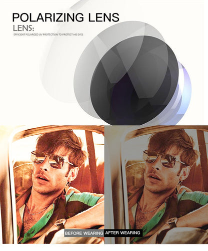 MIZHO Brand Tony Stark Iron Man Sunglasses For Men Driving Fashion COOL High Quality Driving Polarized Sun Glasses UV Protection