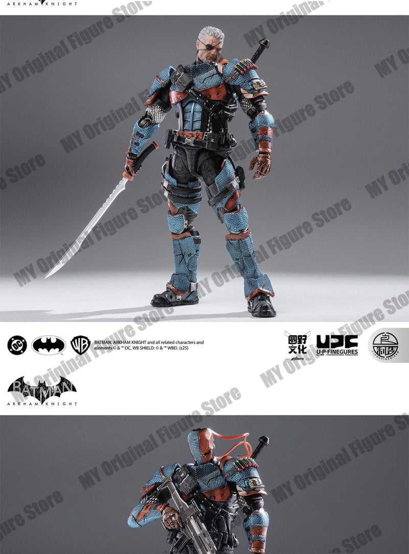 EM ESTOQUE LPZZ Deathstrok Figura U-P-Finegures Arkham Knight V8.04 Terno Bonecos de Ação Batman Estatueta 1/12 Coleção DC Brinquedo