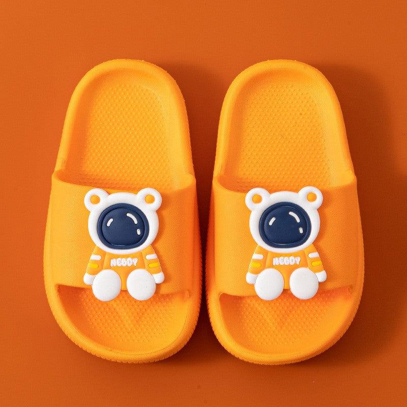 Children's Slippers for Summer Boys and Girls Indoor Bathroom Soft-Soled Thickened Anti-Slip Baby Slippers and Cool Sandals