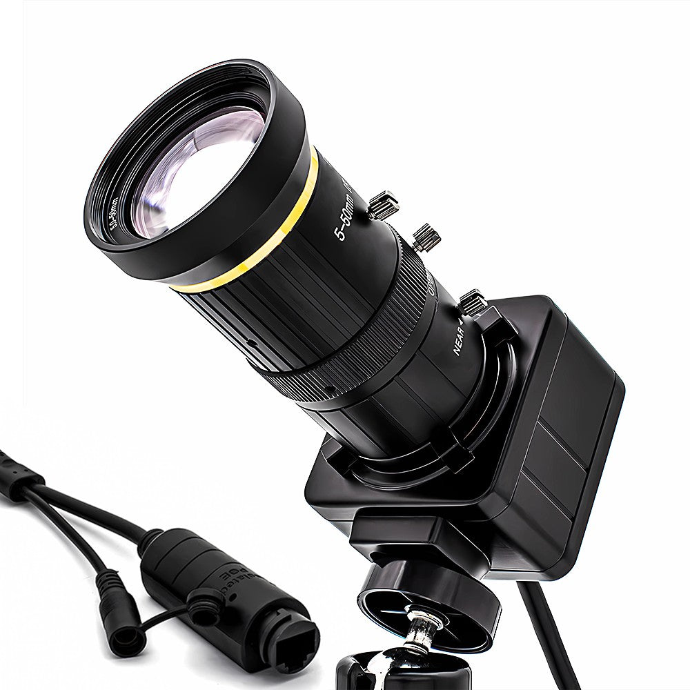 WGWK 4K IP Camera Sony IMX415 SSC339G 8MP 5-50mm Manual Varifocal Lens Low illuminance POE RTSP P2P Onvif Security Protection