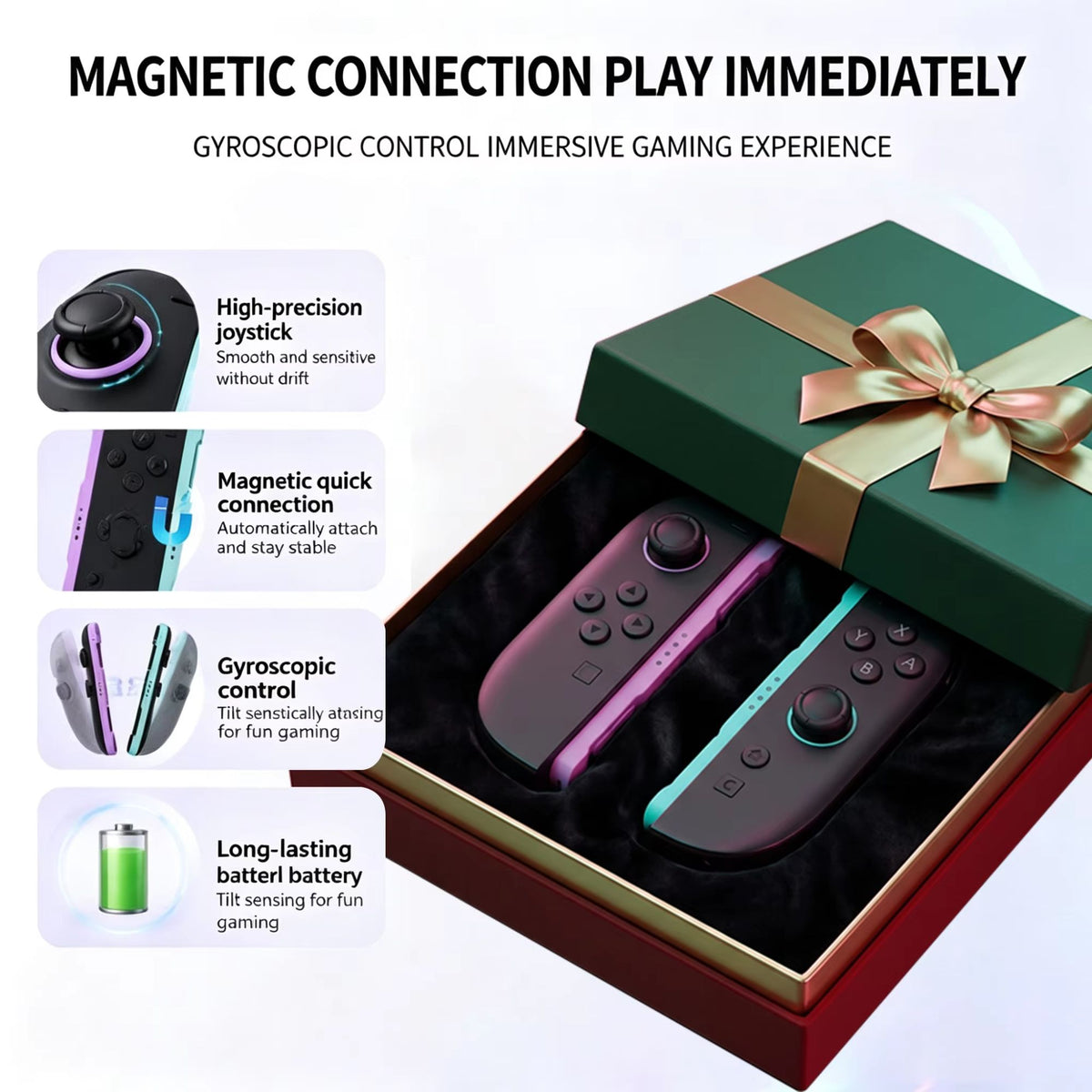 Joy Con Wireless Switch Control Joycon Controller with Dual Vibration Joystick Gamepad for Switch2 Video Game Consoles Accessory