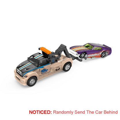 Caminhão de Contêineres em Miniatura Escala 1:64 Carrinhos de Brinquedo de Metal Diecast Reboque com Fricção Veículos de Transporte para Presentes Infantis