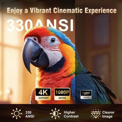 Magcubic HY310 Auto Focus 4K HD Mini Projector 330ANSI 1080P Android 11 Portable Cinema 5W Speaker Air Mouse Voice Control HY300
