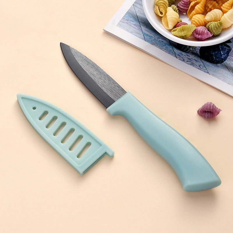 Ceramic Knives 4 Inch Paring Fruit Ceramic Chef Knives Baby Food Knife Rust-Free Oxidation-Resistant Fruit Knife With Cover